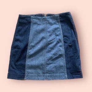Denim Free People Skirt